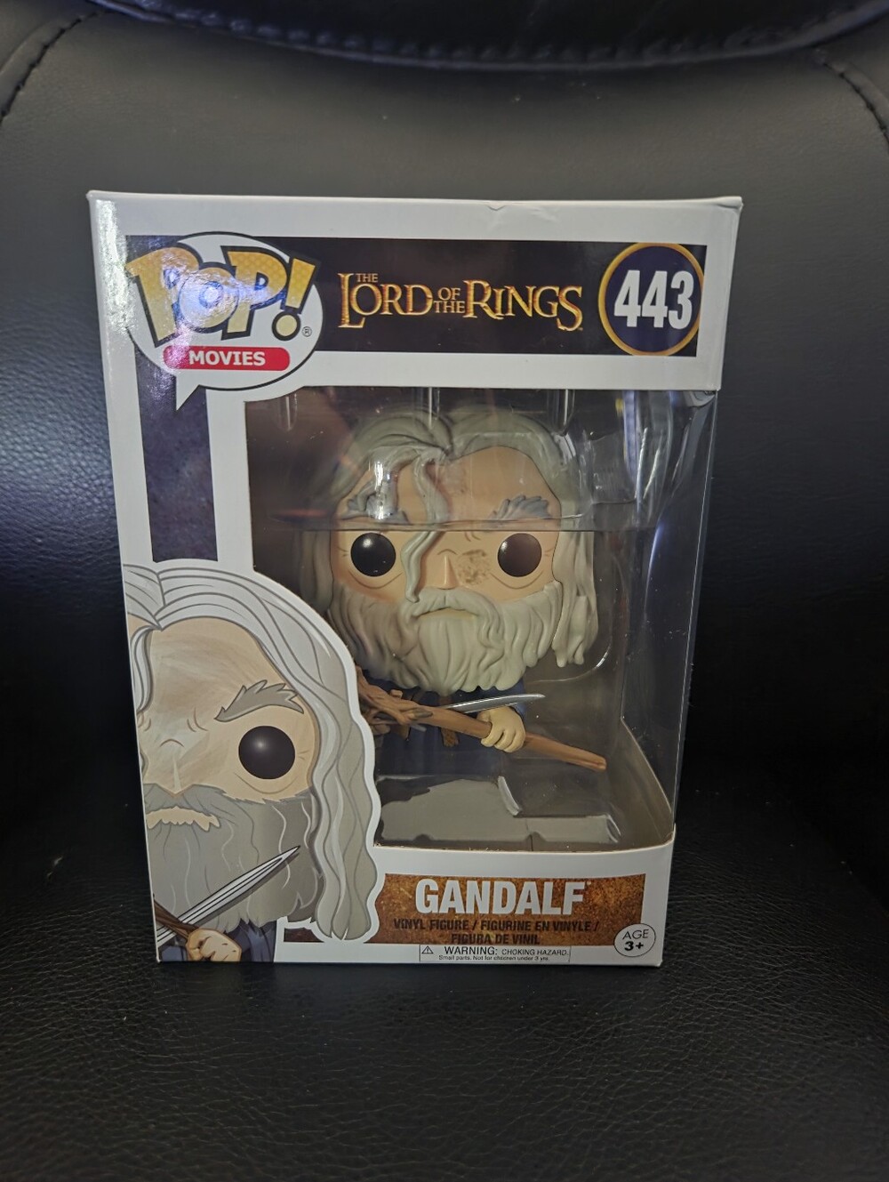 Funko Pop! Movies figure is Gandalf from The Lord of the Rings #443